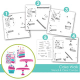 CAKE WALK STENCIL & STAMP COMBO