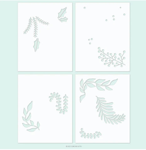 HOLIDAY SPRIGS STENCIL