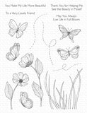 SY BUTTERFLIES AND BLOOMS