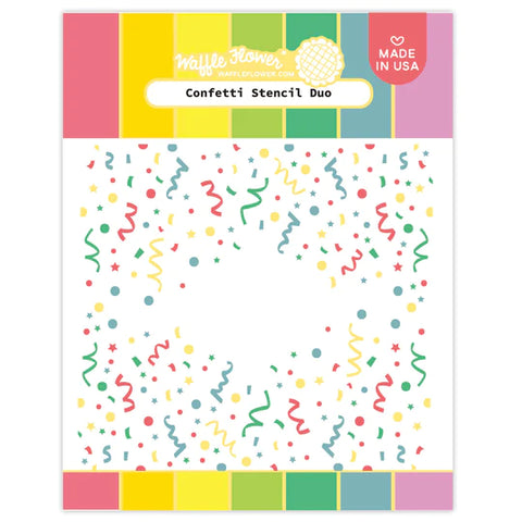 CONFETTI STENCIL DUO