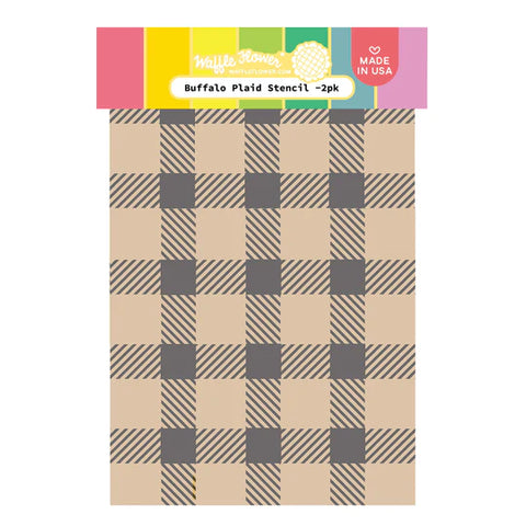 BUFFALO PLAID STENCIL