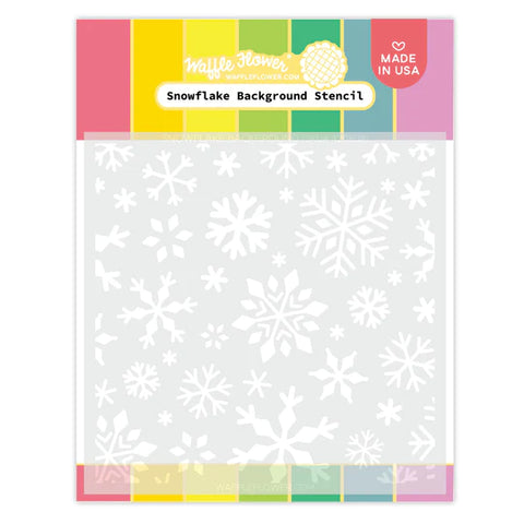 SNOWFLAKE BACKGROUND STENCIL