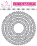 STITCHED PINKING EDGE CIRCLE STAX