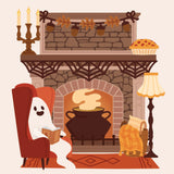 LOVELY LAYERS FIREPLACE FALLOWEEN