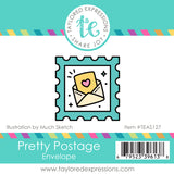 PRETTY POSTAGE ENVELOPE