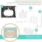 PLENTIFUL PUMPKIN STAMP & STENCIL COMBO