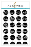 CIRCLED SENTIMENTS STAMP SET