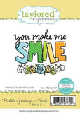 BUBBLE GREETINGS SMILE STAMP