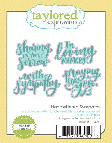 HANDLETTERED SYMPATHY DIE