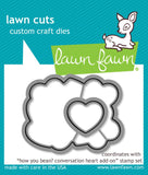 HOW YOU BEAN? CONVERSATION HEART ADD-ON LAWN CUTS