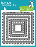 STITCHED SCALLOPED SQUARE FRAMES