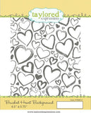 BRUSHED HEARTS BACKGROUND