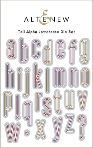 TALL ALPHA  LOWERCASE DIE